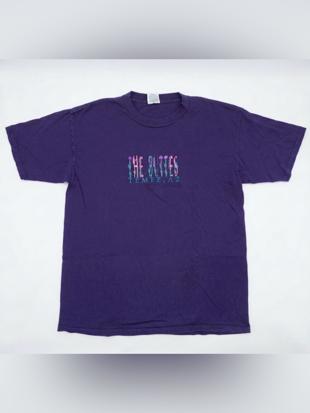 Vintage The Buttes Tempe AZ T-Shirt Mens Large Purple Single Stitch Made in USA
